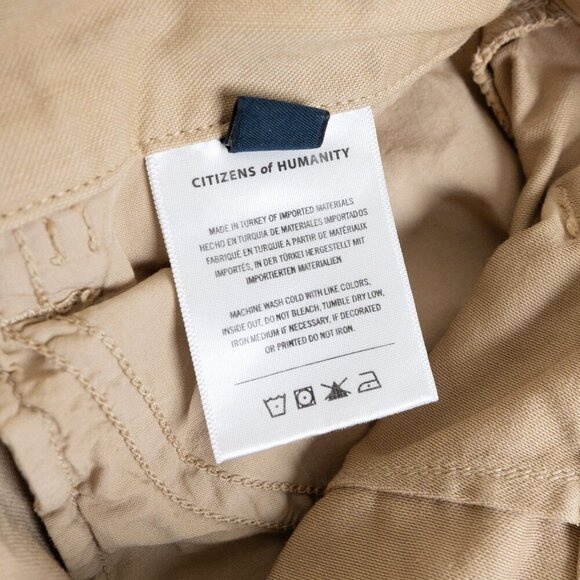 Citizens of Humanity Paloma Utility Trousers Wide Leg Pants Khaki - Picture 14 of 15